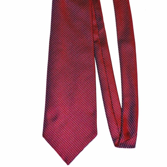 Frank Theak & Roskilly London Luxury Necktie Red Formal Business Holiday - Picture 2 of 3